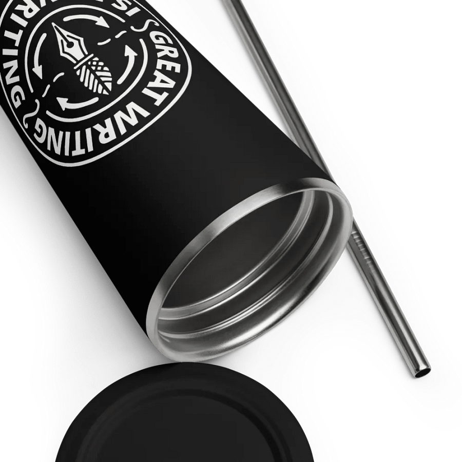 Great Writing Is Rewriting—Insulated Tumbler (B&W) product image (8)