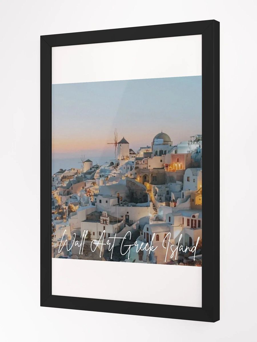 Greek Island View Framed High-Quality Matte Poster (in) product image (2)