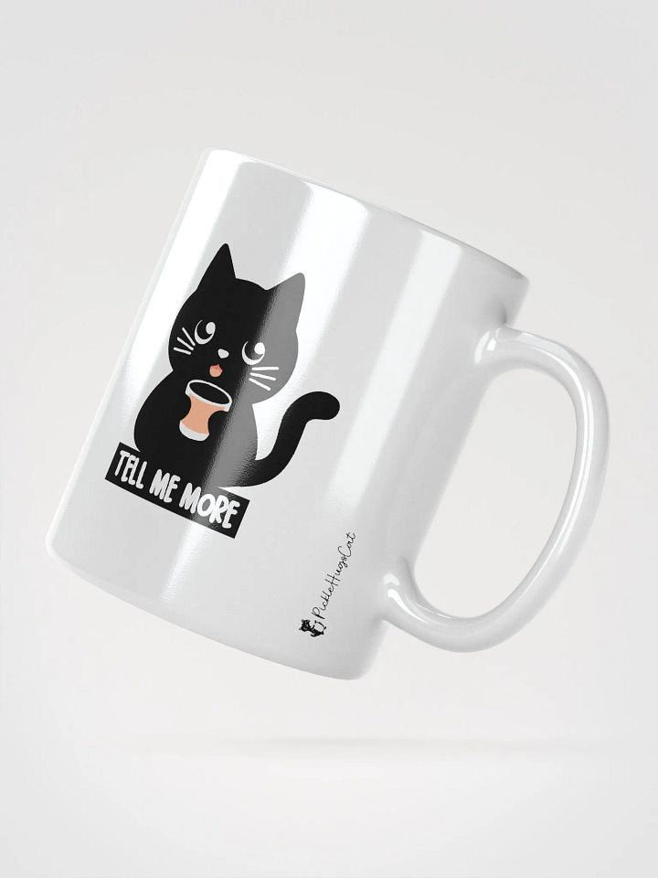 Tell Me More Black Cat Mug product image (4)
