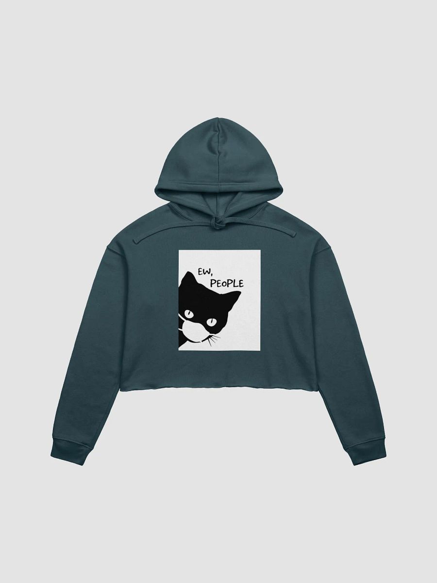 Quirky Cat Face Mask Crop Hoodie product image (6)