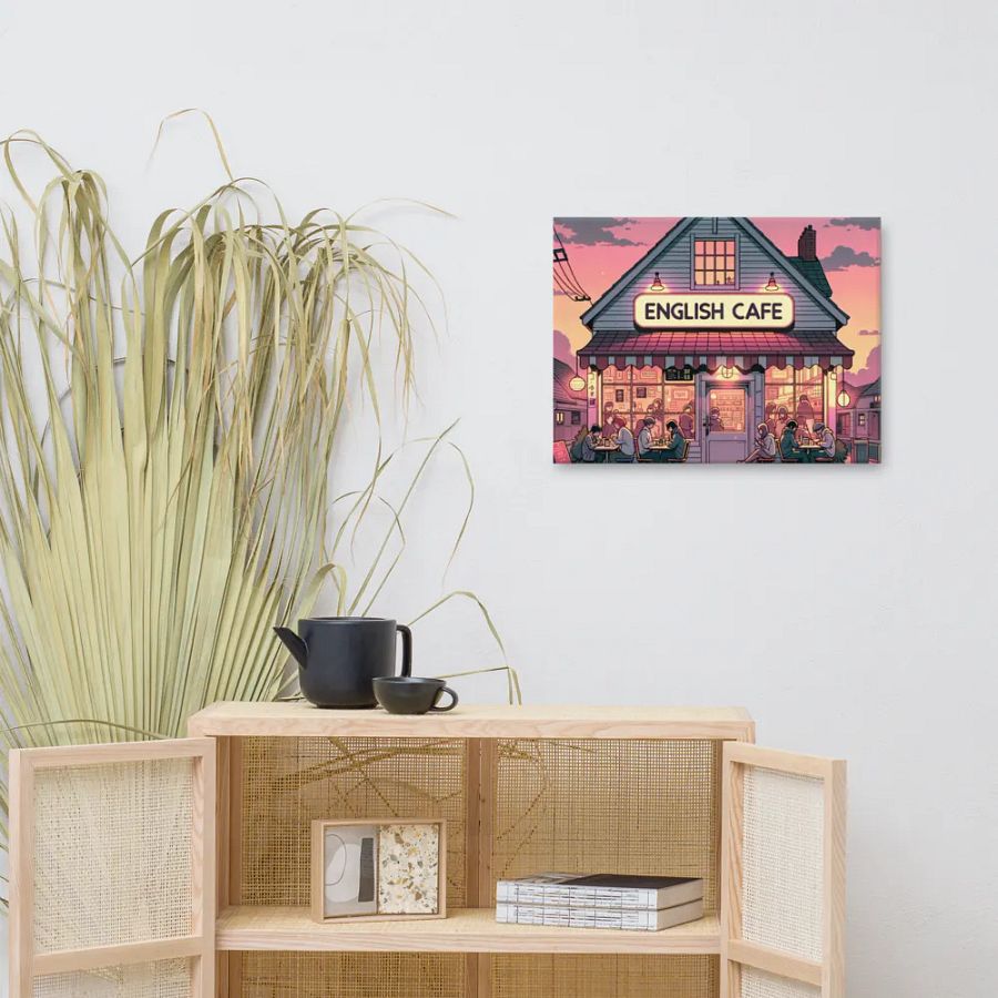 English Cafe and Chill Canvas product image (11)