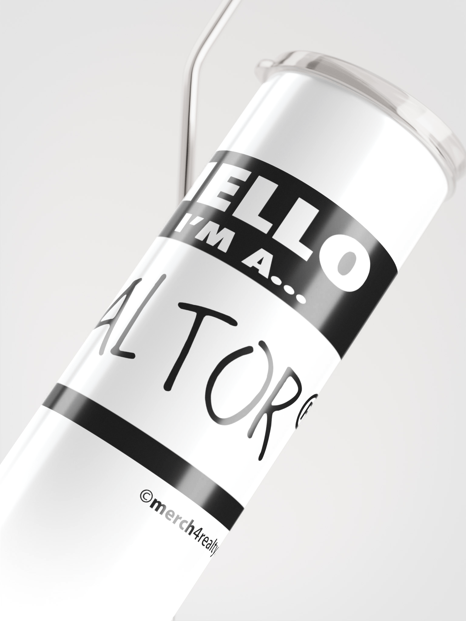 Hand-Drawn Realtor® Stainless Steel Tumbler product image (4)