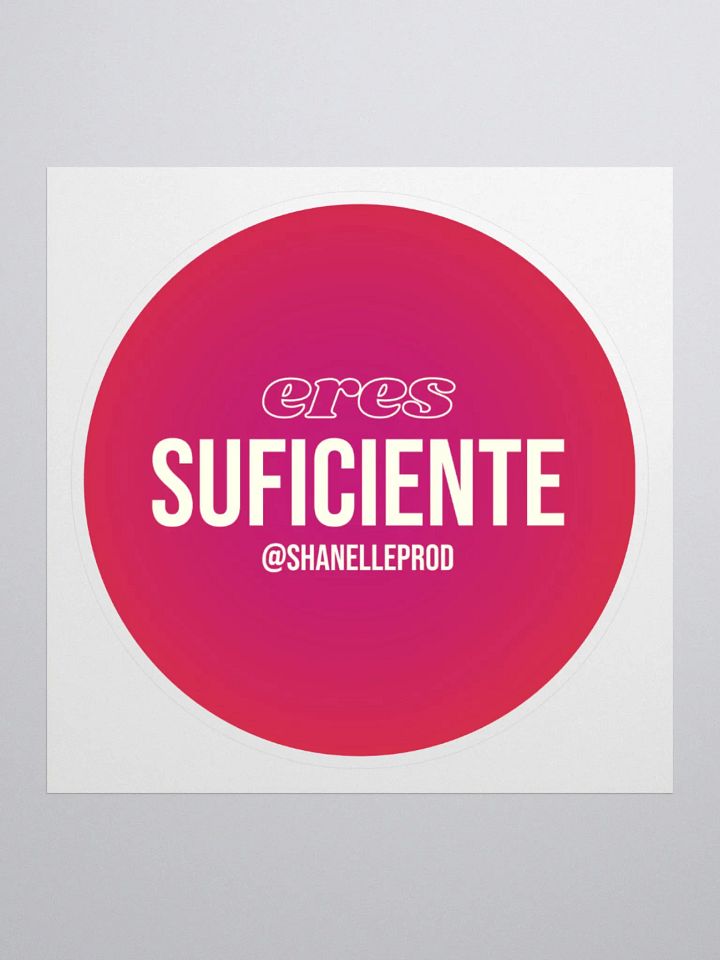 Sticker SUFICIENTE product image (1)