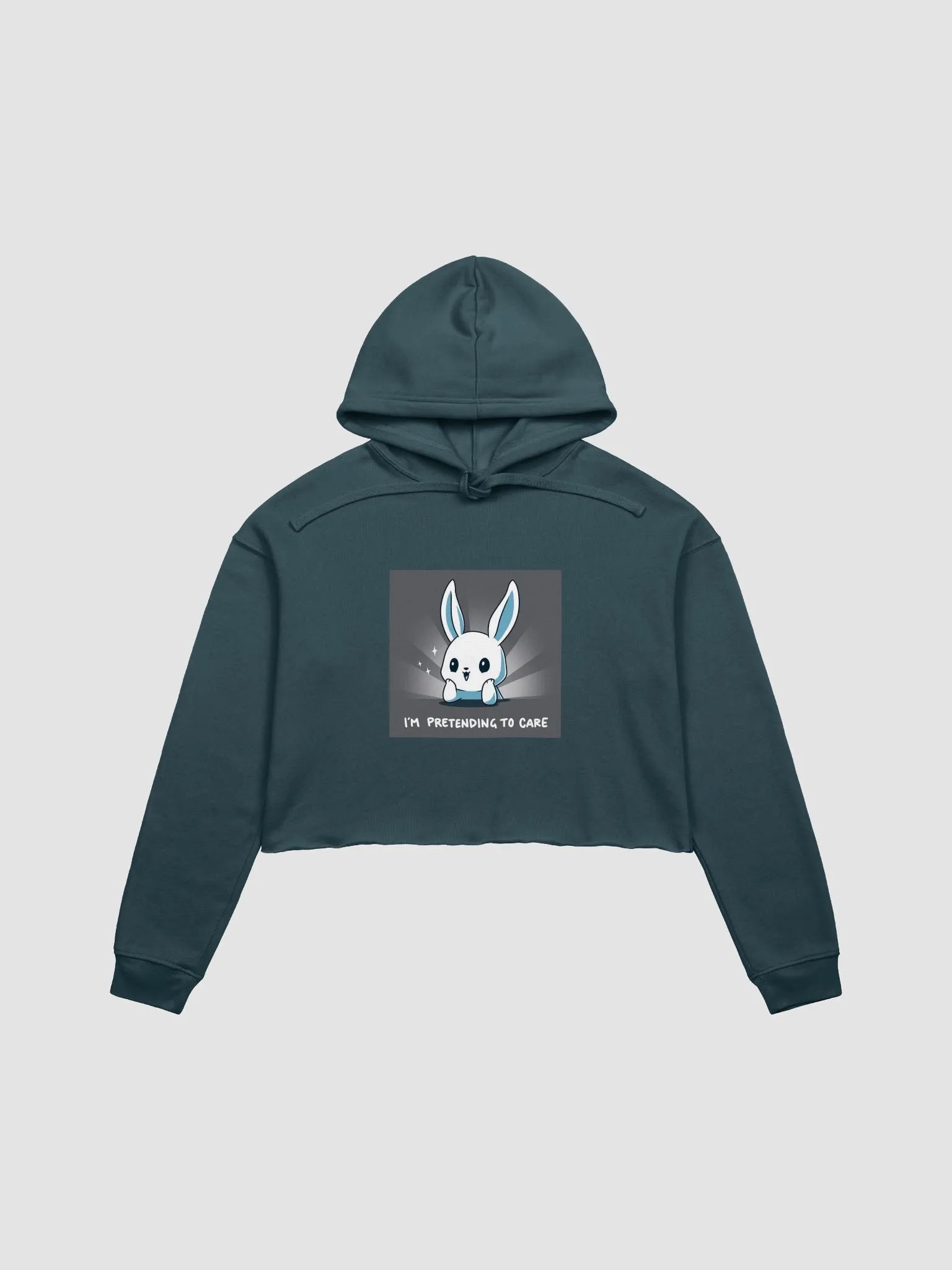 Sarcastic Bunny Crop Hoodie product image (4)