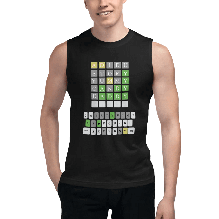 Wordle Muscle Tee product image (4)