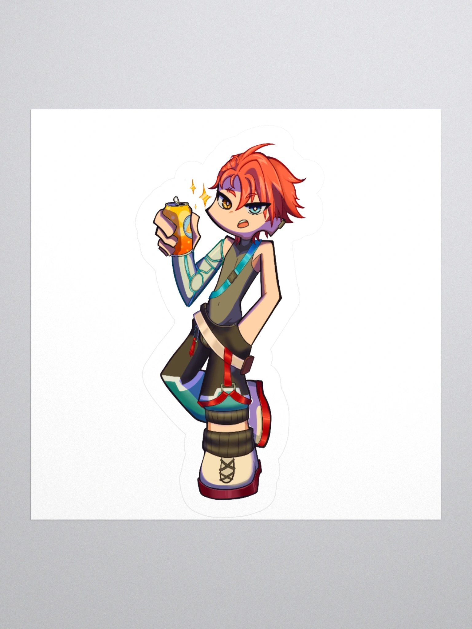 Atlas Chibi Die-Cut sticker product image (1)