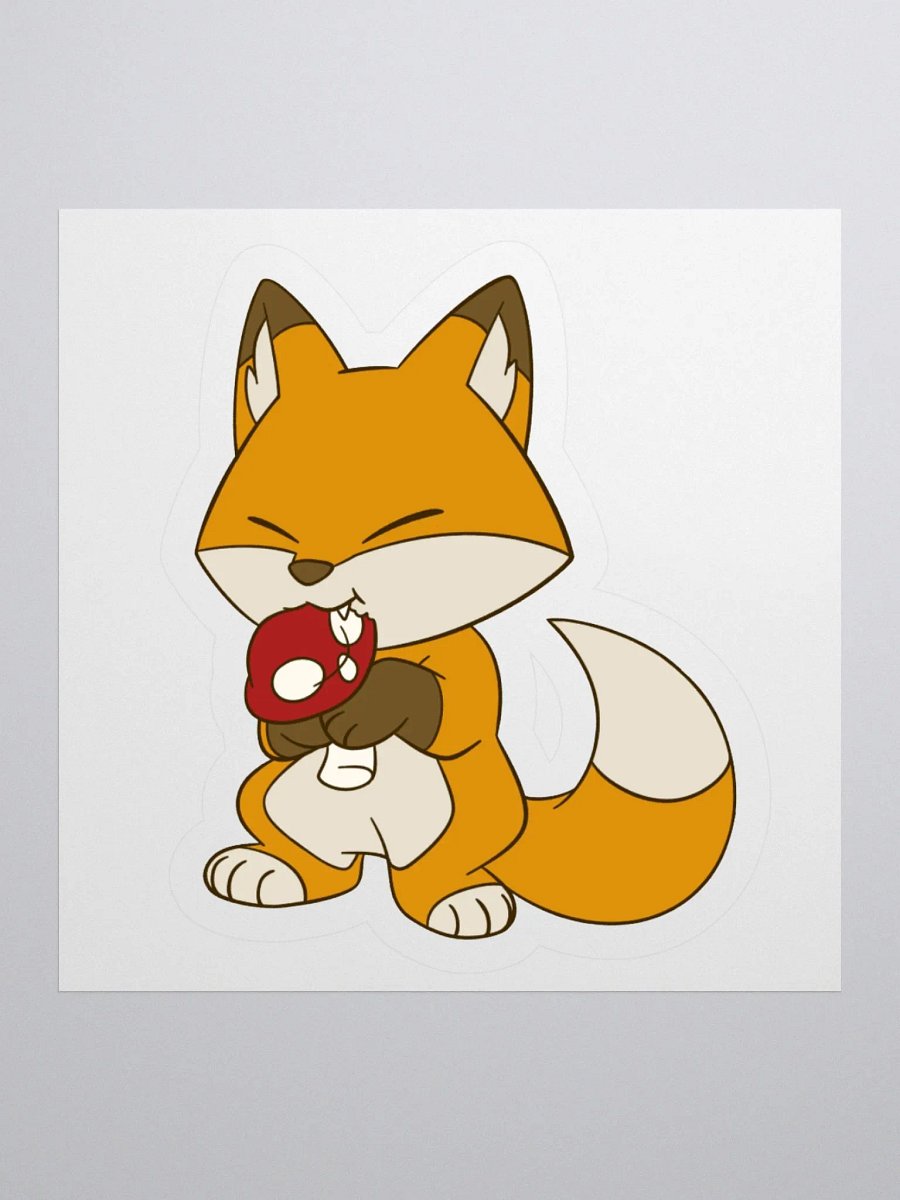 Fox Noming Mushroom Sticker product image (6)