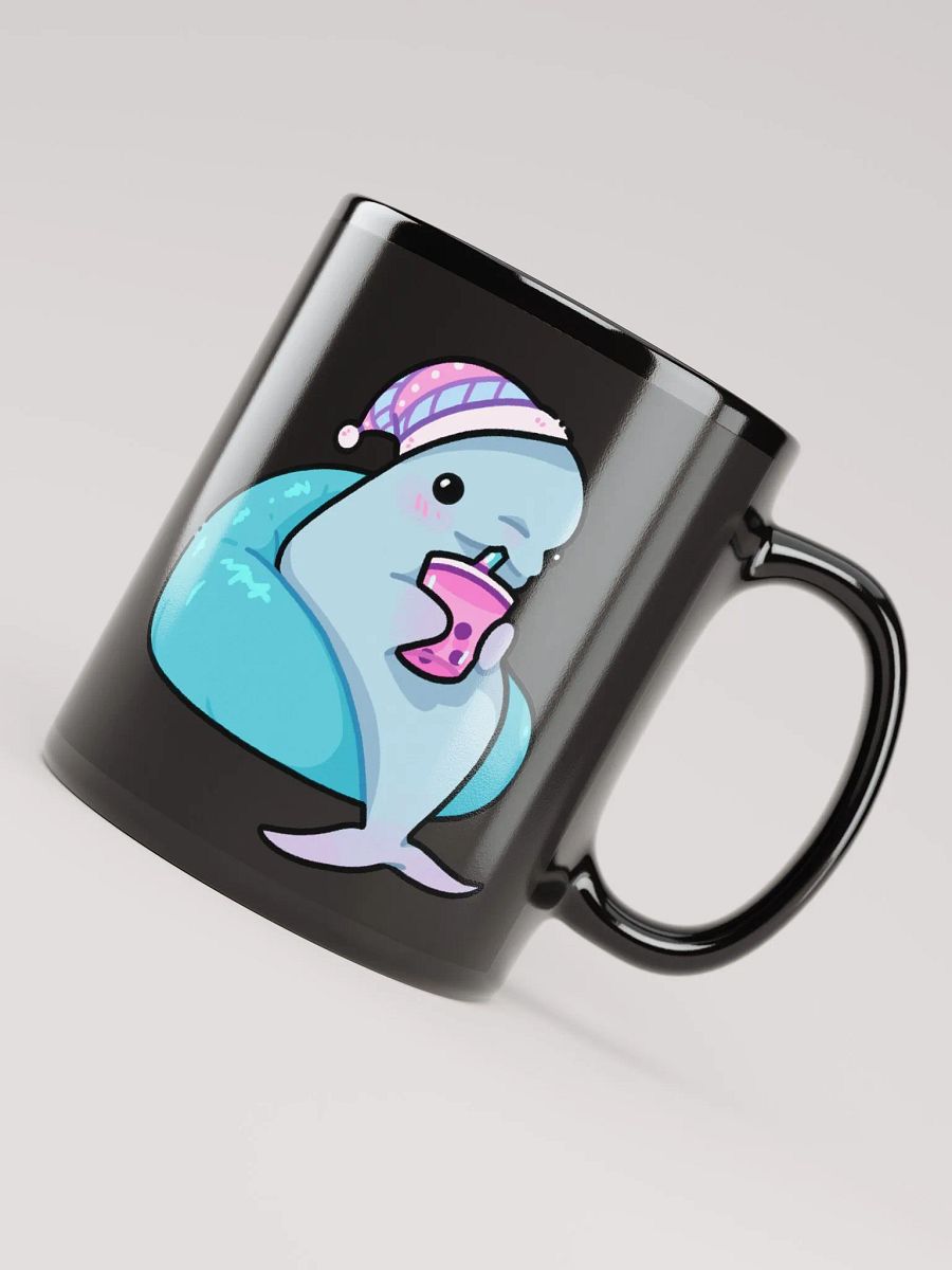 Boba Beluga Black Mug product image (4)