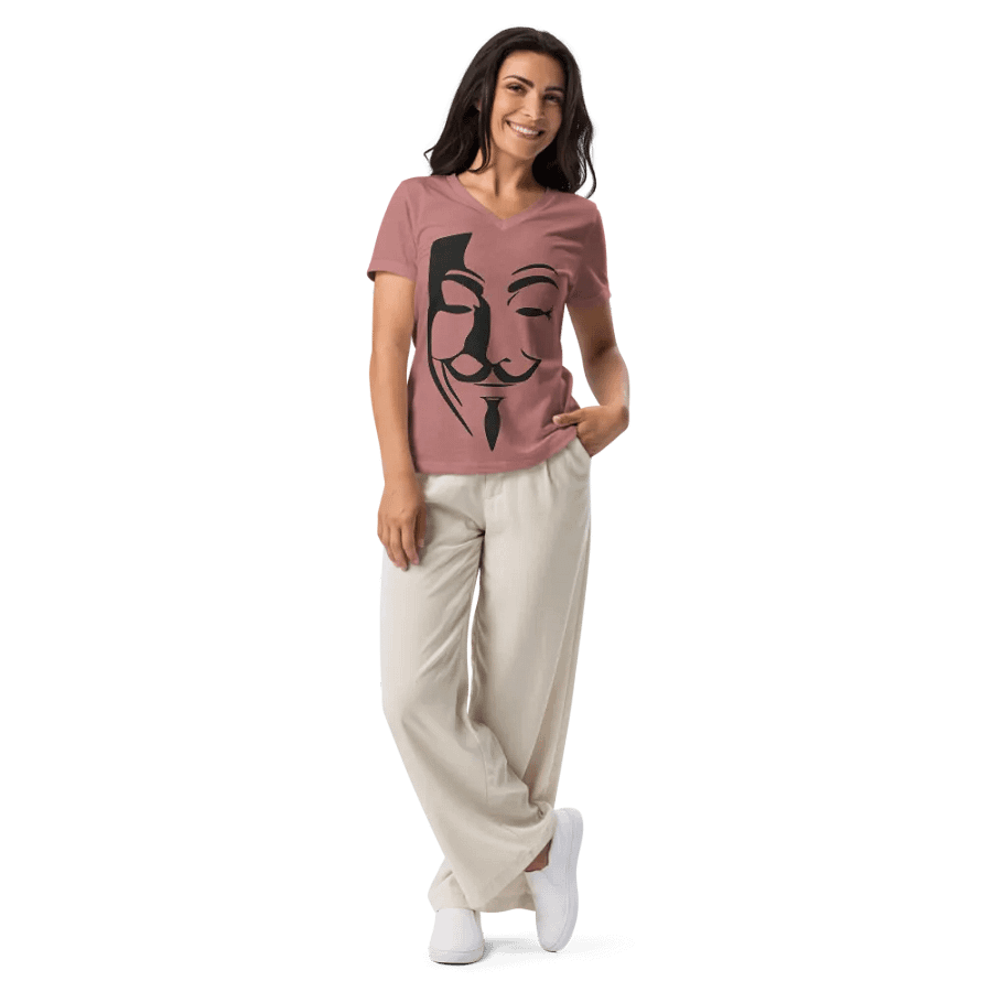 "Fawkes" Women's V-Neck Tee product image (5)