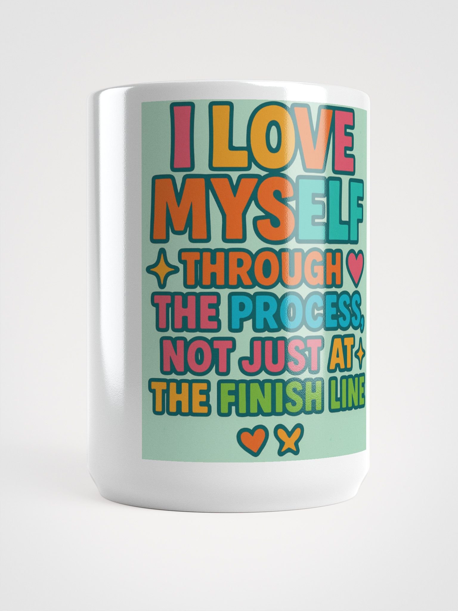 Self-Love Process Statement Mug – Inspirational Ceramic Coffee Mug for Mental Wellness & Daily Affirmation product image (5)