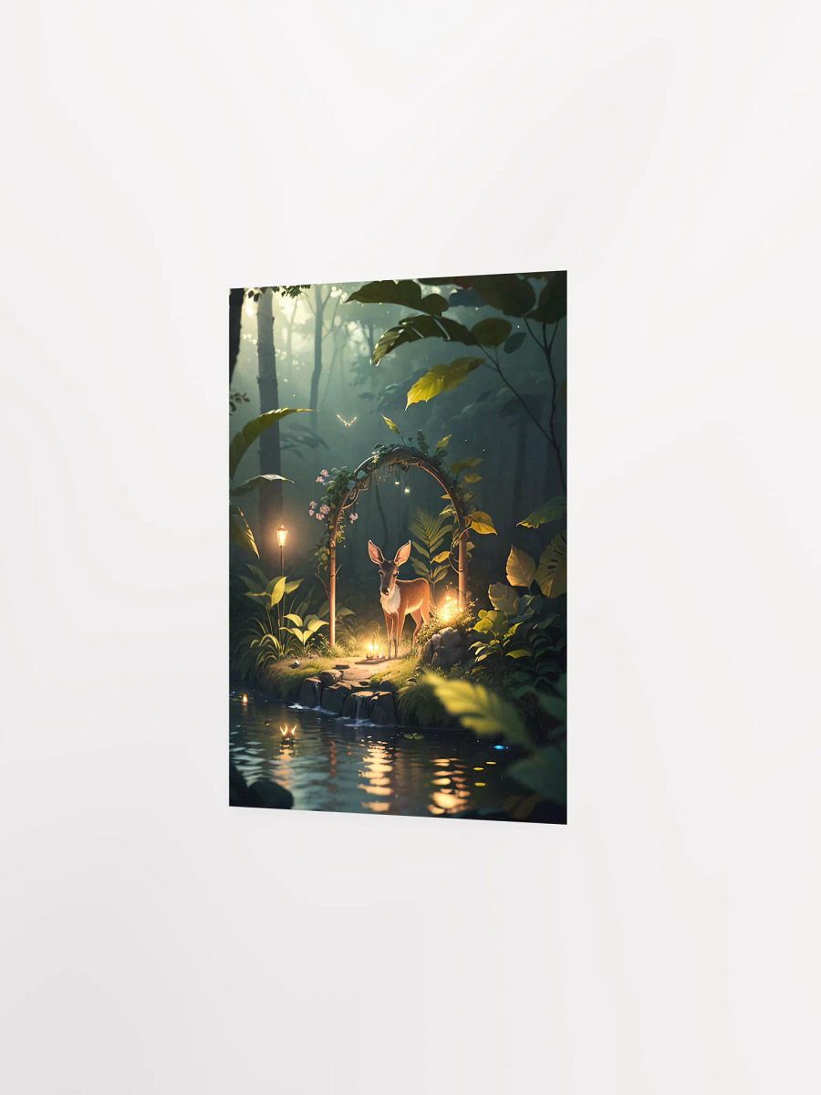 Enchanted Forest Deer Poster - Tranquil Nature Scene in Premium Matte Print product image (2)