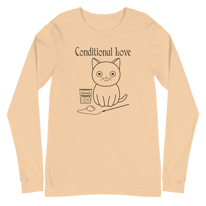 Conditional Love Unisex Long Sleeve Tee, Black Print product image (2)