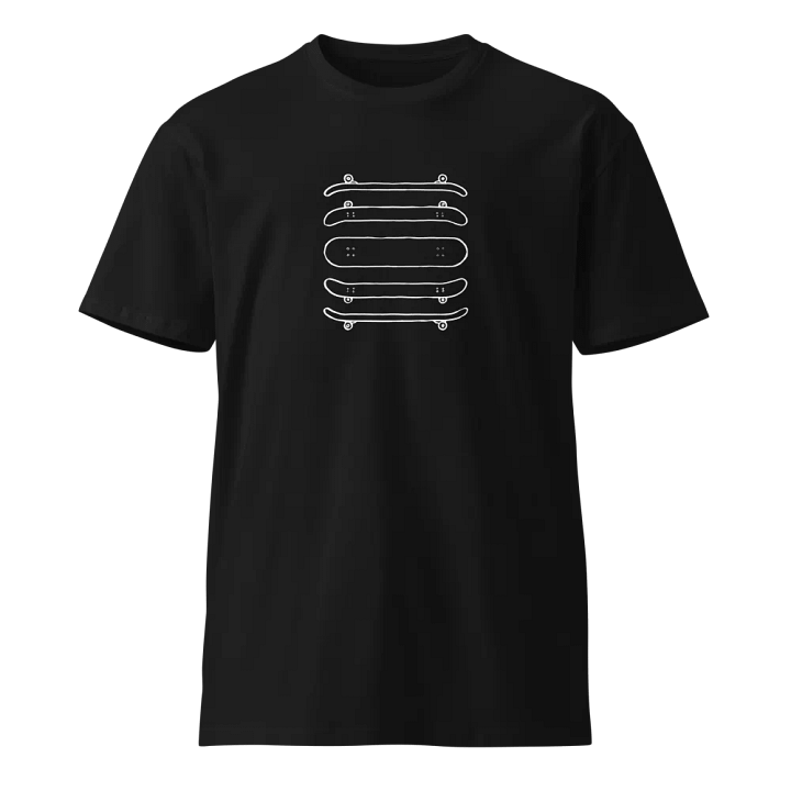Skateboard lineart Dark T-Shirt product image (1)