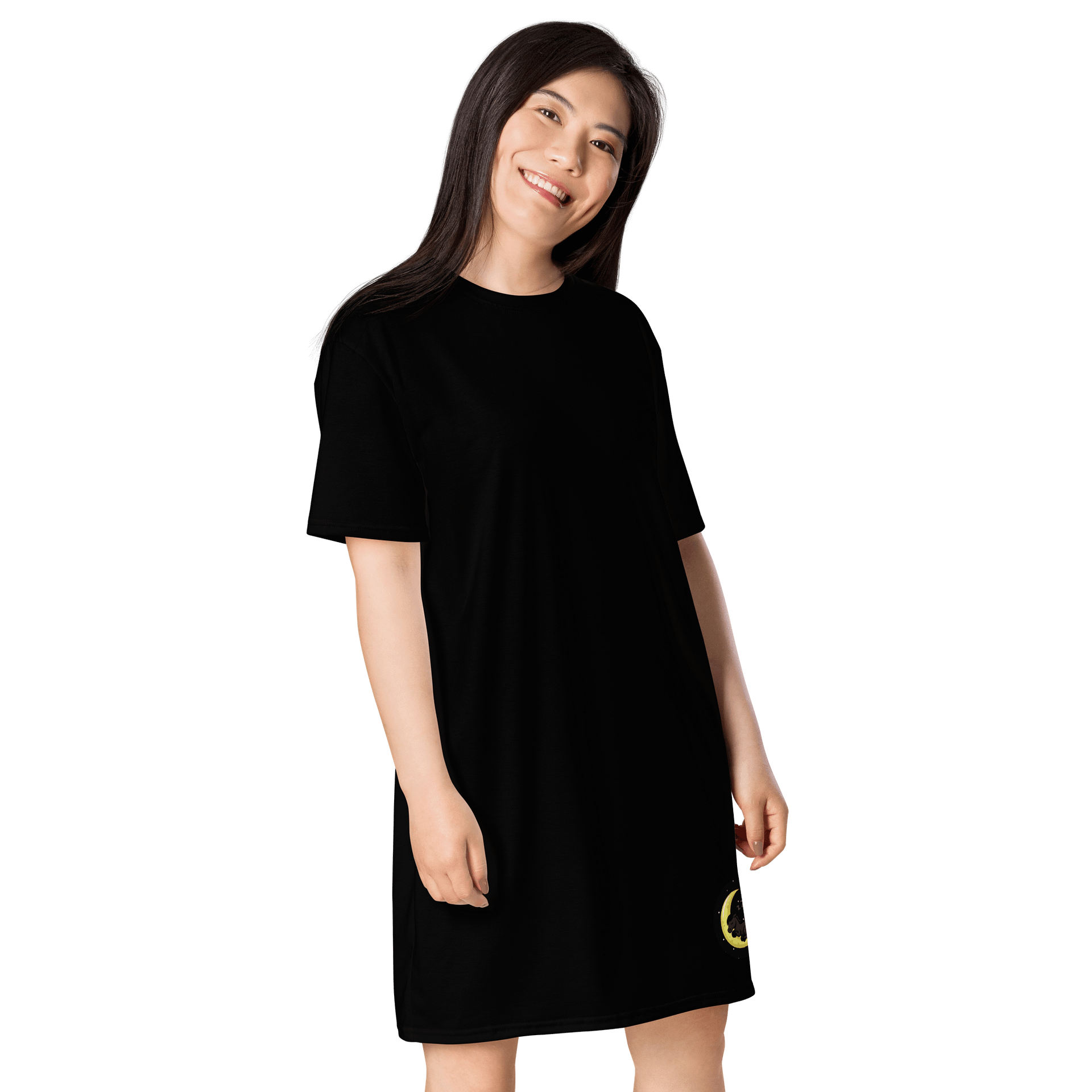 Sleepy Moon All-Over Print T-Shirt Dress product image (4)
