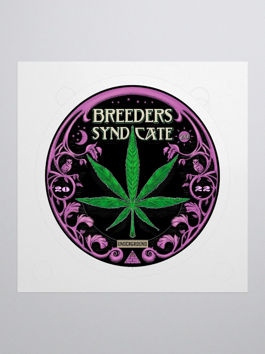 Breeders Syndicate Podcast Classic Logo Sticker 3 Sizes product image (3)