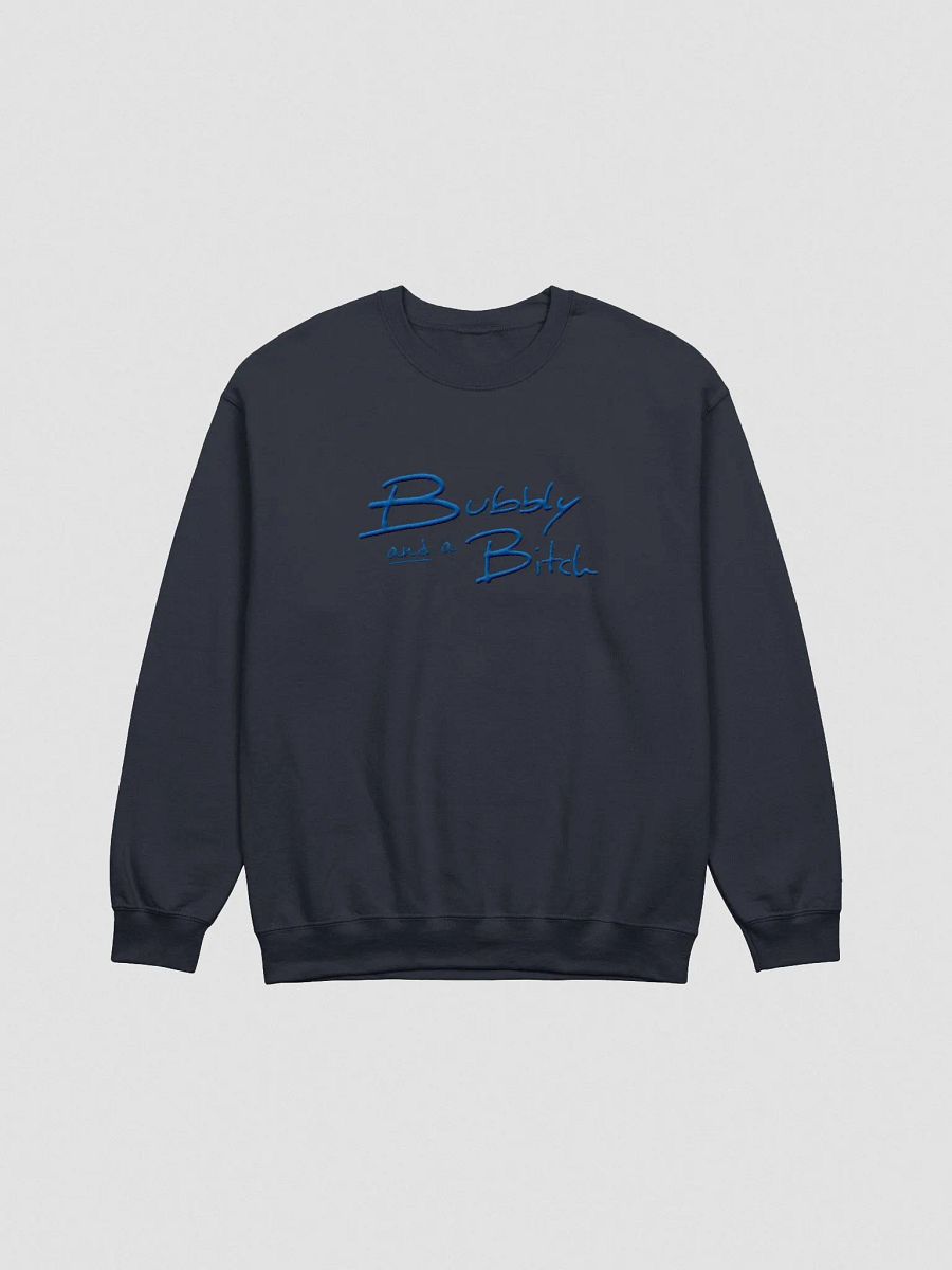 Bubbly and a B*tch (lg. royal design) embroidered crewneck product image (17)