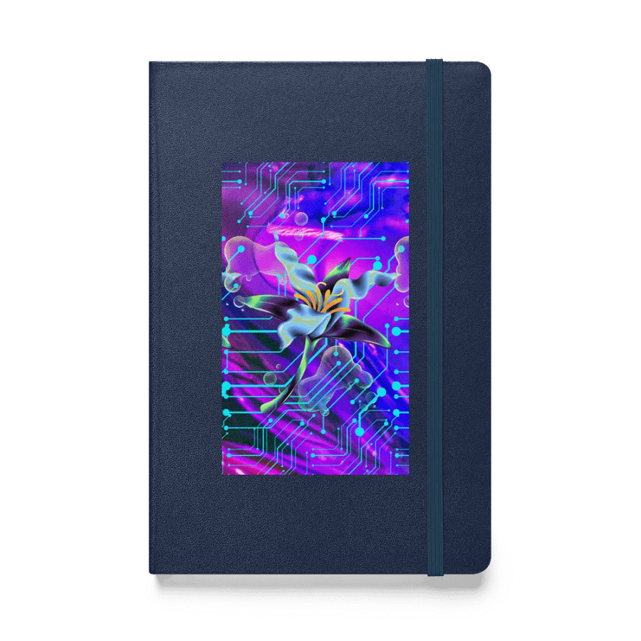 Cyber Flora Hardcover Journal Lily Circuitry Hardcover Journal for techi gent or lady son daughter product image (1)