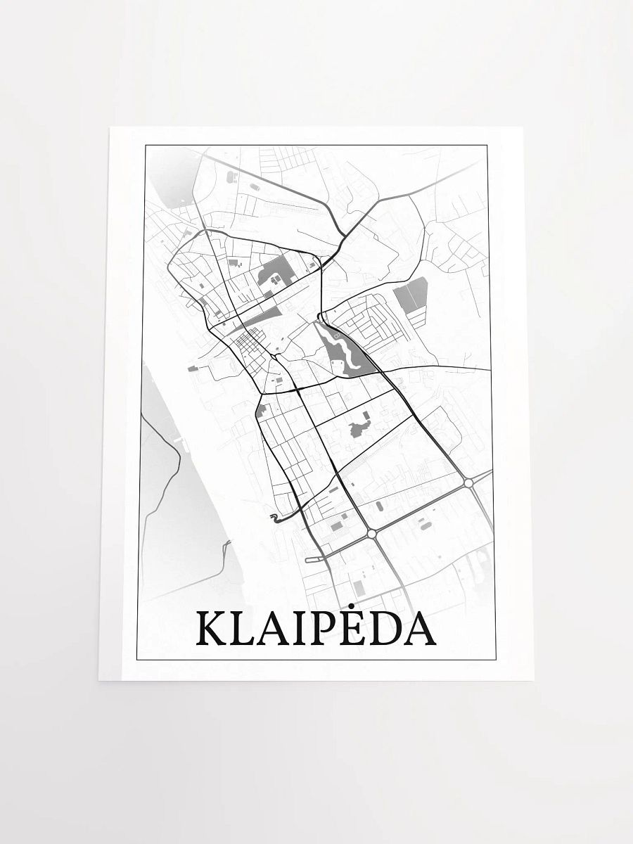 Klaipėda, Lithuania, city map print product image (19)