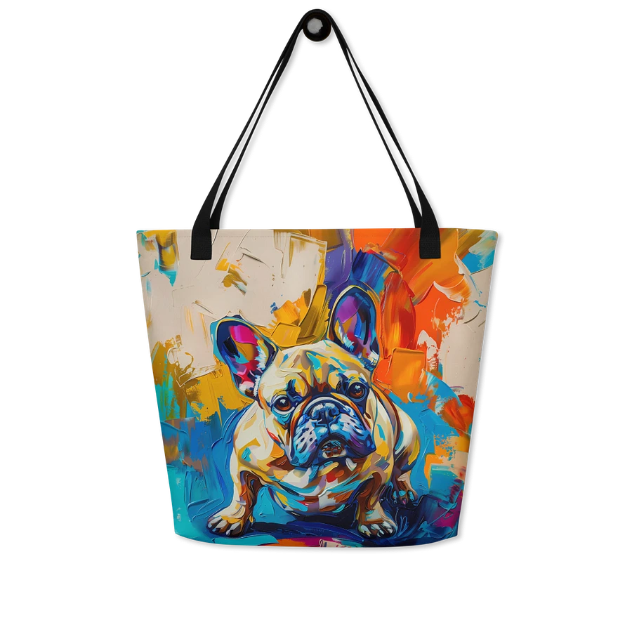 Tote Bag: French Bulldog Abstract Fashion Colorful Art product image (8)
