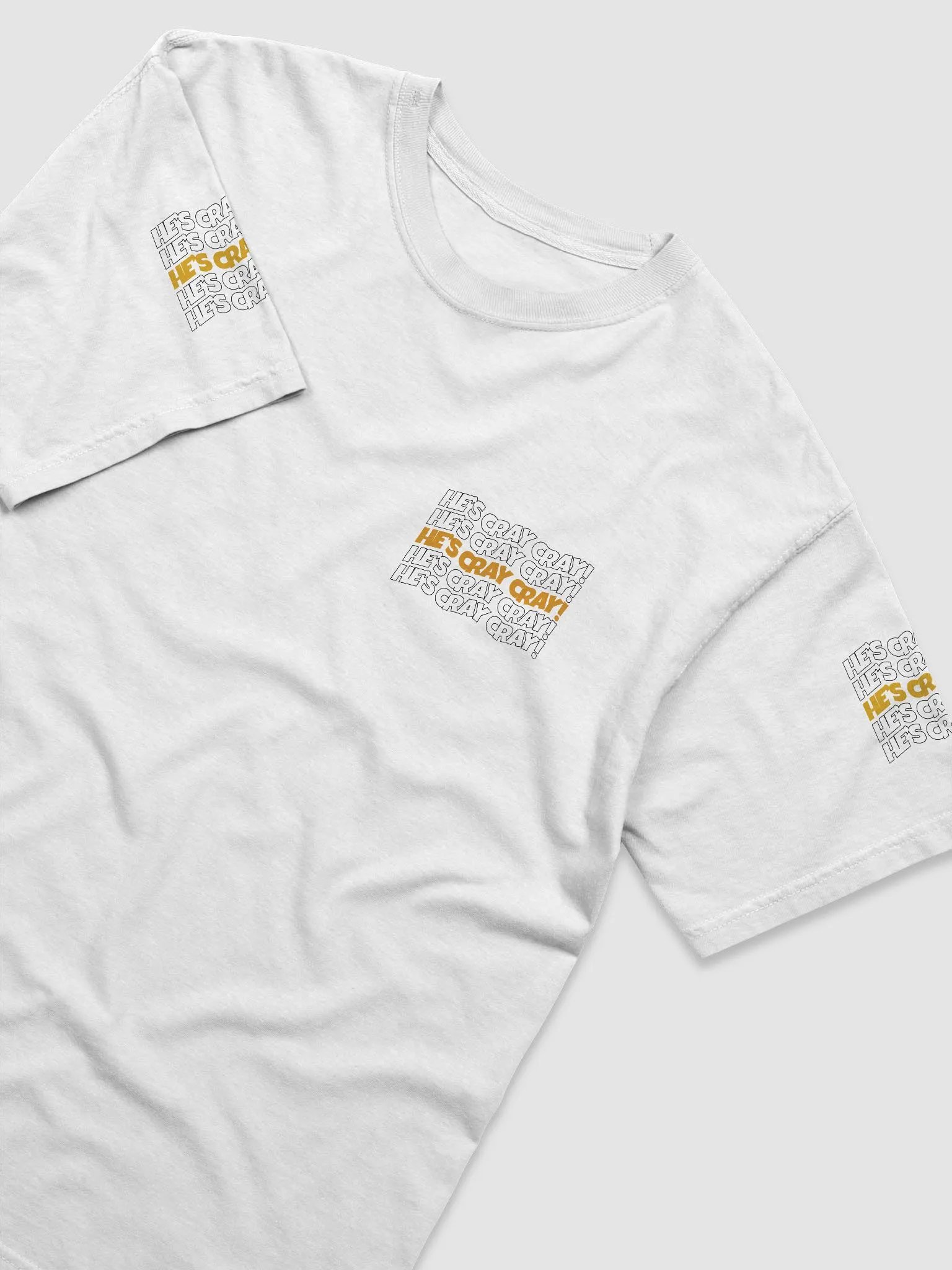 He's cray cray! Shirt (orange/black) product image (6)