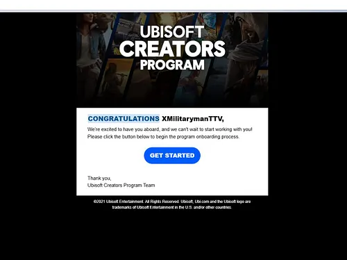 Heyo! lol kinda cool. It’s the little things! Ty! @ubisoft guess I’ll have to stream more xdefiant and assassins creed when i...