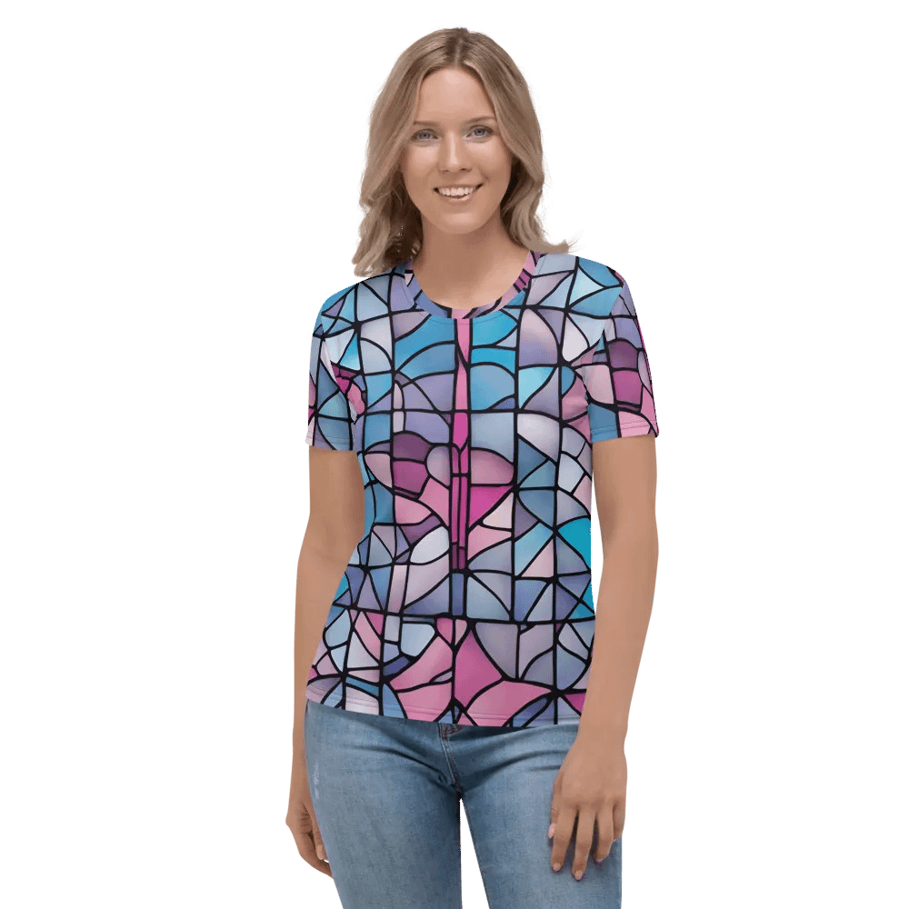 Symmetrical Stained Glass Dreams Women's T-Shirt product image (2)