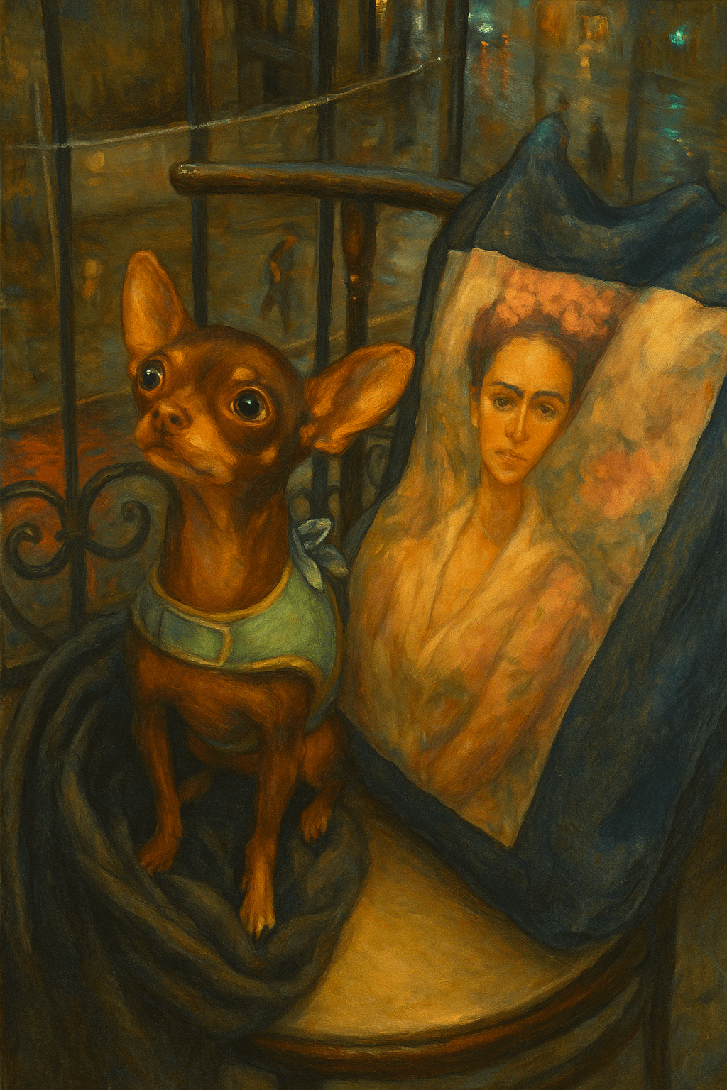 Chihuahua & the Muse — Two-Tone Ceramic Art Mug | Mel’s Angels product image (8)