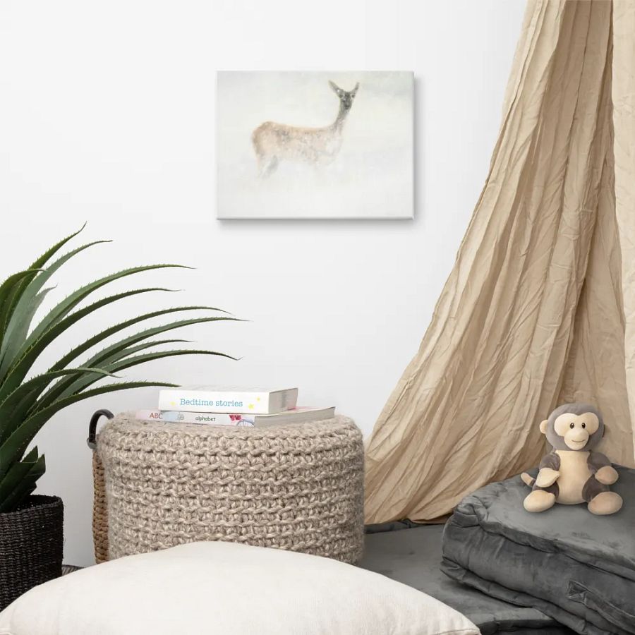 Deer In The Snow Canvas product image (7)