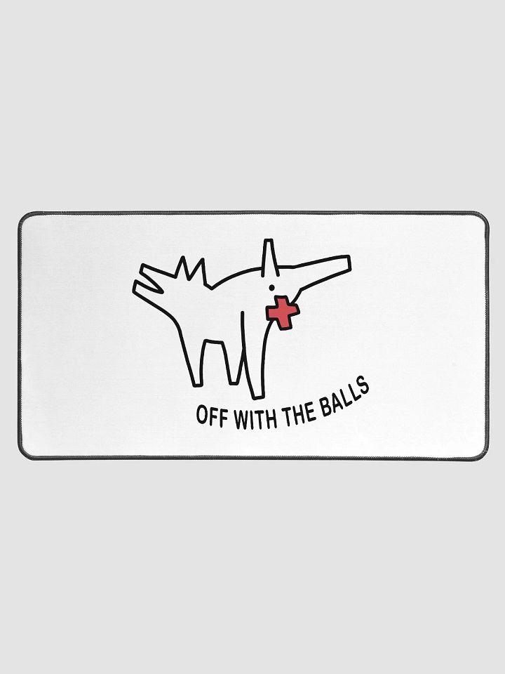 Off With The Balls Desk Mat product image (1)