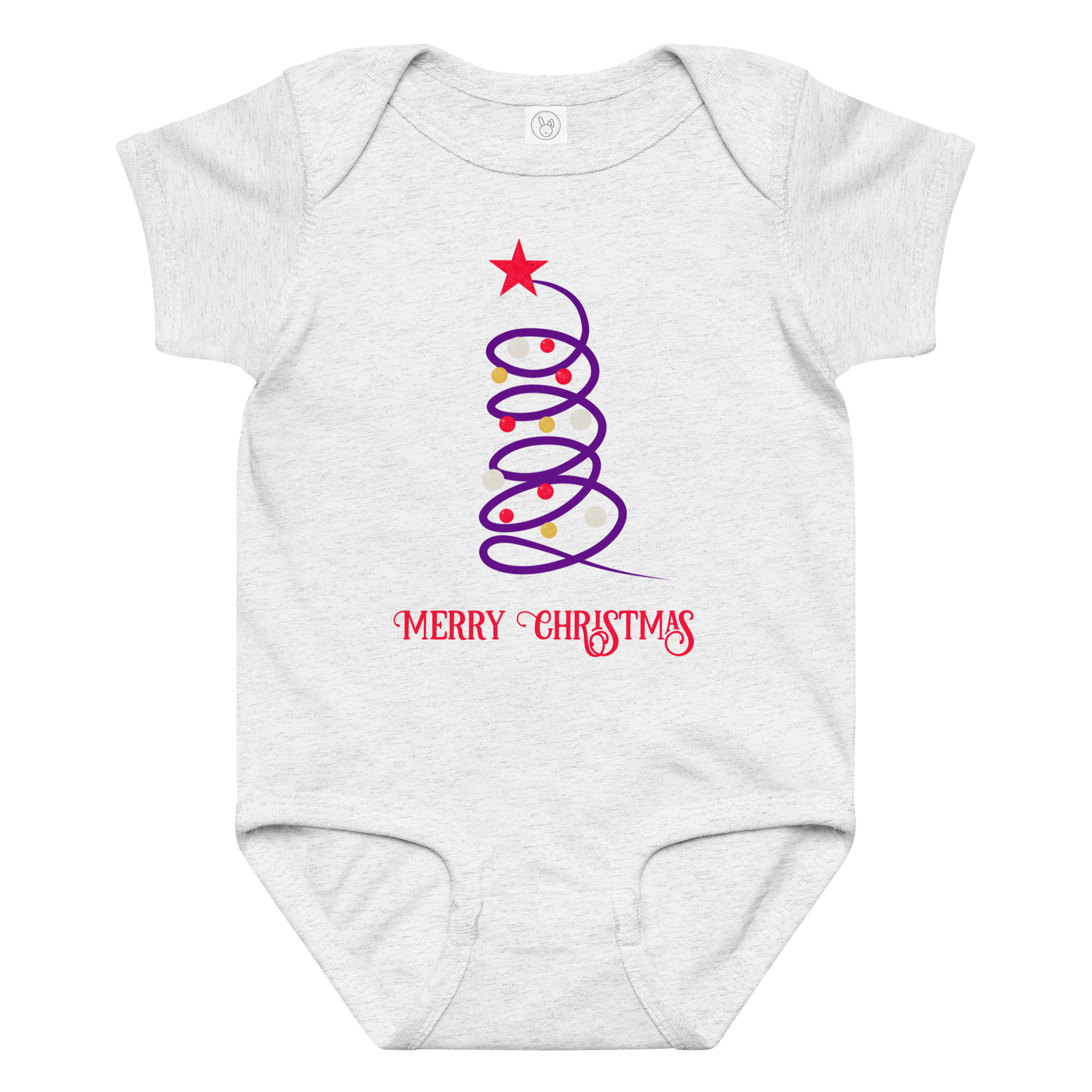Spiral Christmas Tree Baby Bodysuit product image (4)