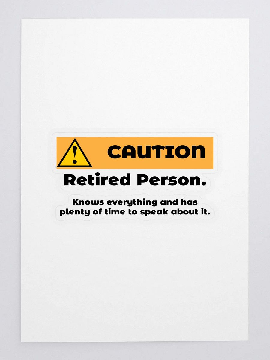 Caution Retired Person product image (3)