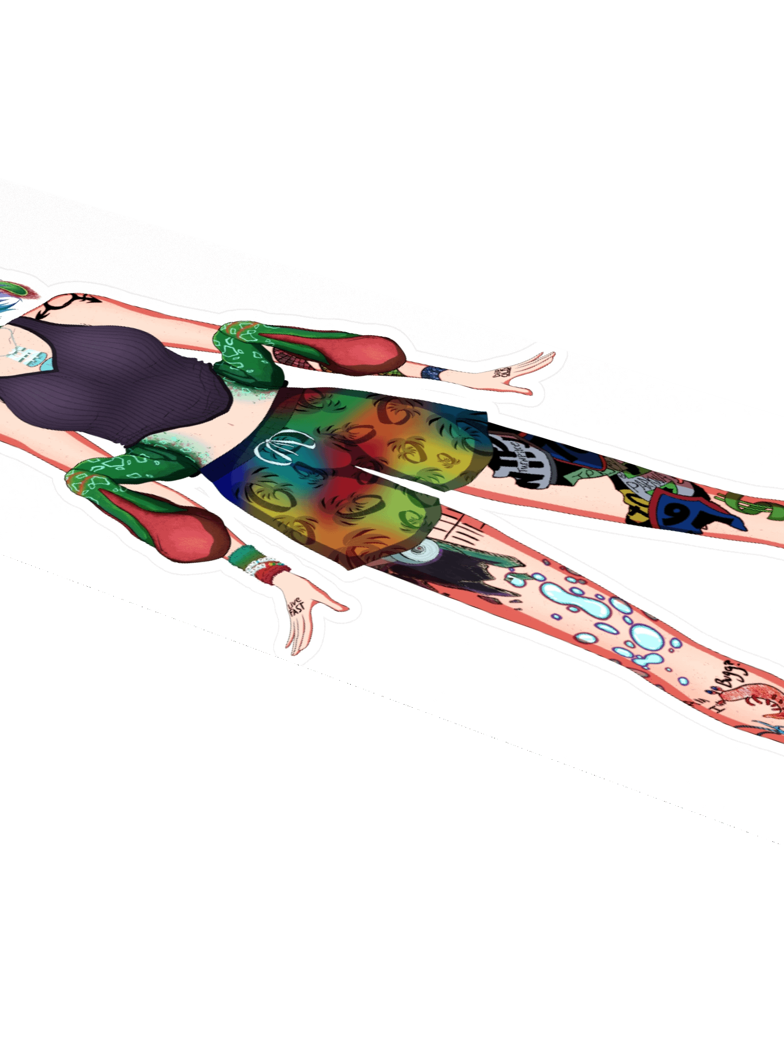 Mira Mizunaga - Full Body Sticker (Shorts) product image (4)