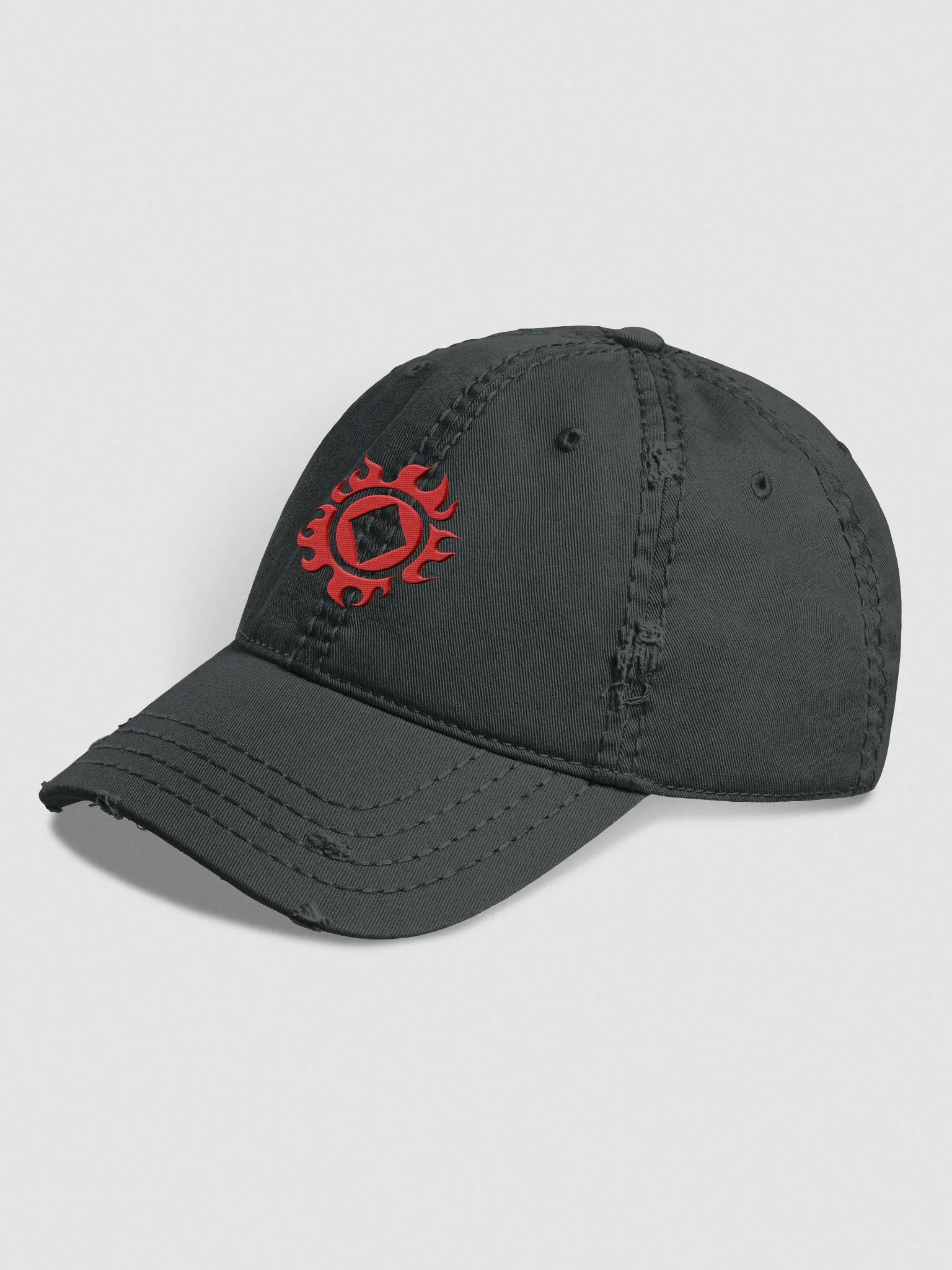 Jimbae Distressed Cap - Red Icon product image (5)