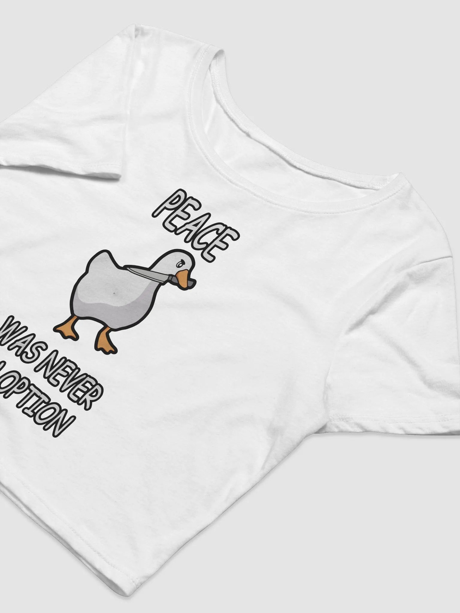 Knife Goose Women's Cropped T-Shirt product image (3)