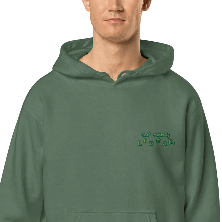 *not* mentally linear (L.C. moss design) embroidered pigment hoodie product image (12)
