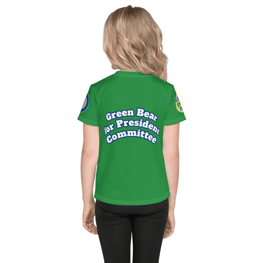 Green Bear Presidential Kid Tee product image (4)