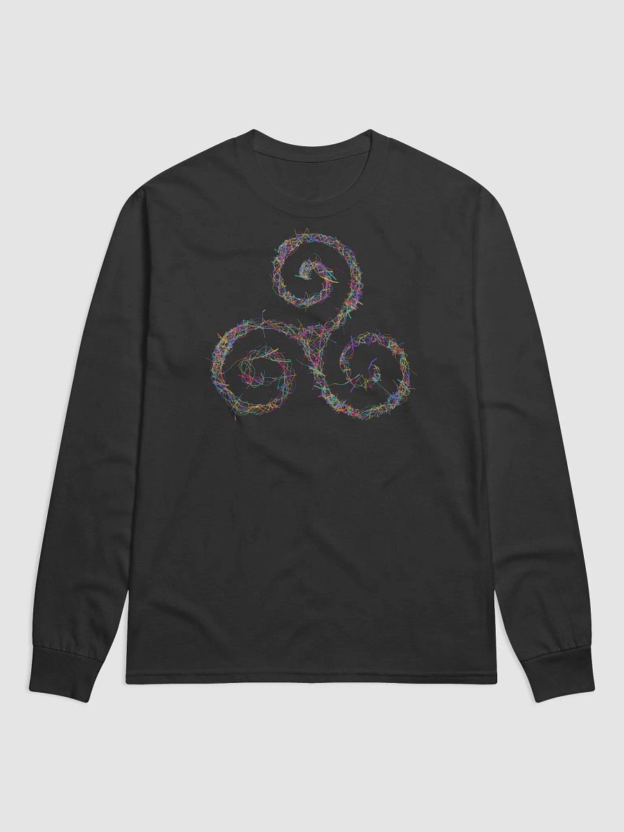 Vibrant Triskelion Tee | Celtic Sacred Geometry Art product image (1)