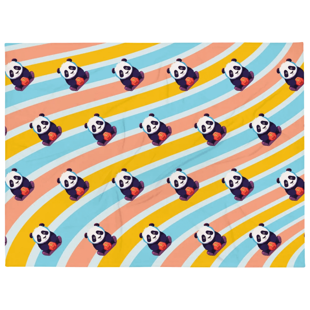 Panda Cookie Throw Blanket product image (1)