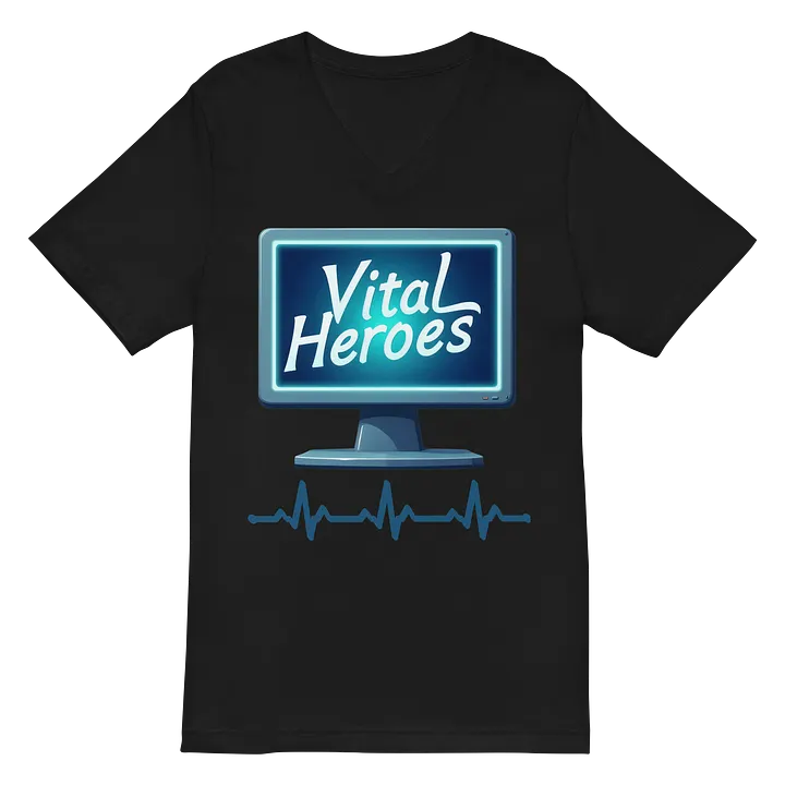 Vital Heroes ECG V-Neck Tee product image (3)