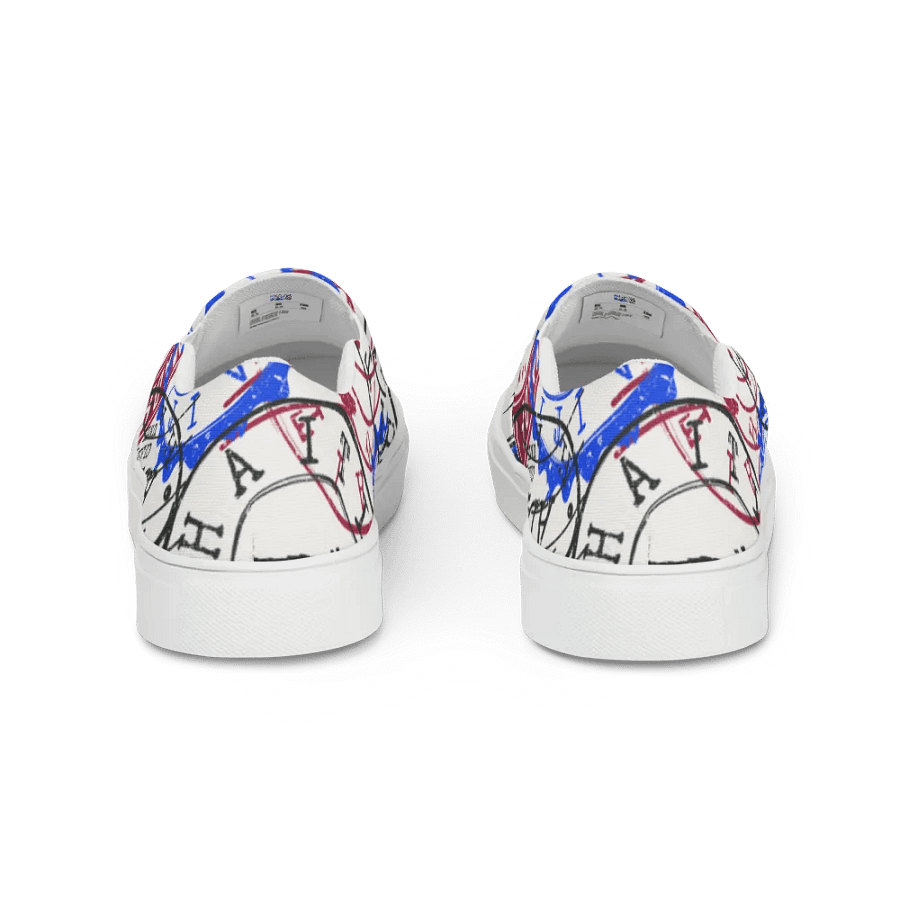 Haiti Stamp Women's Slip-On Shoes product image (4)