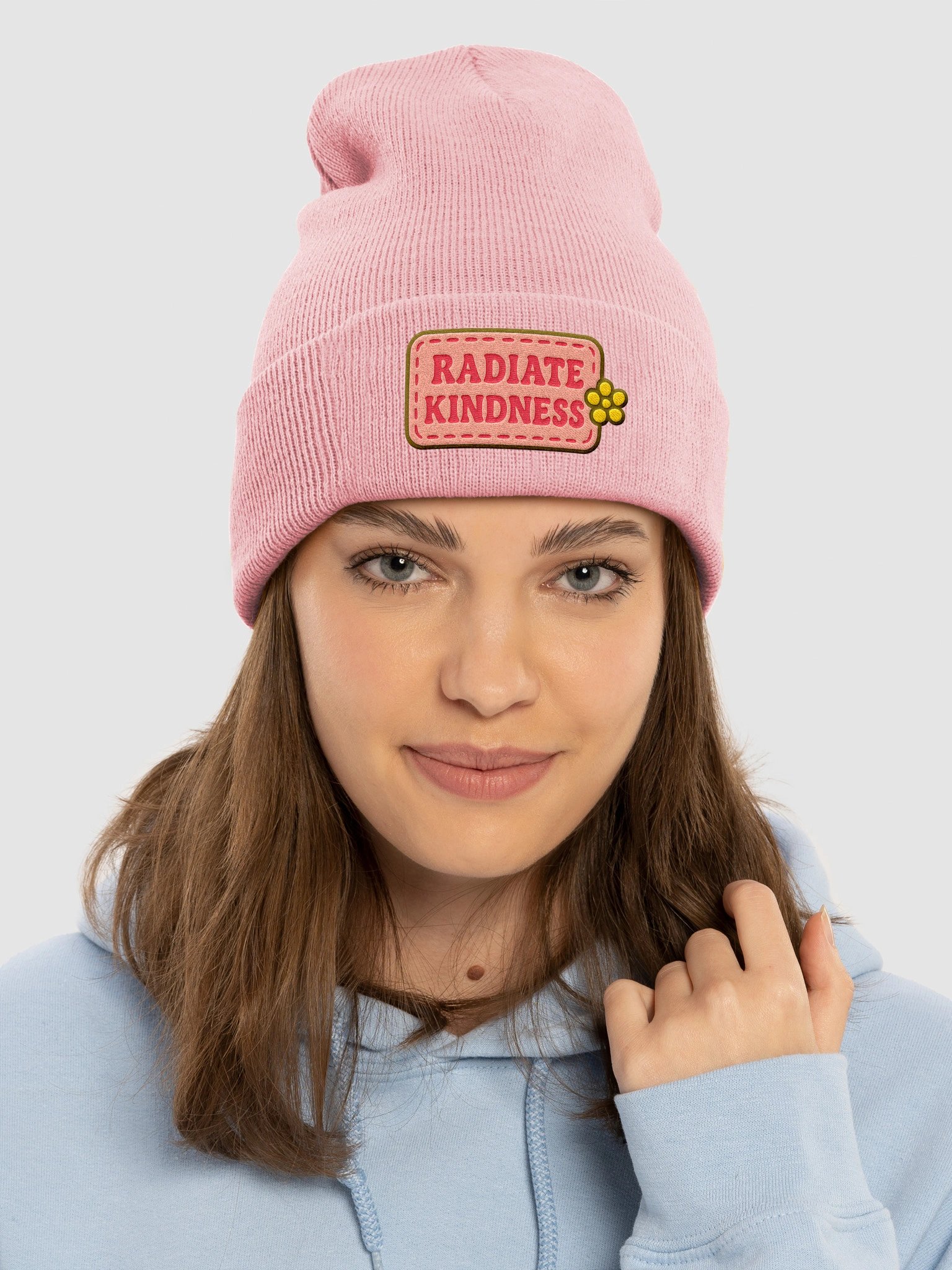 🌸 “Radiate Kindness” Positive Vibes Beanie product image (3)
