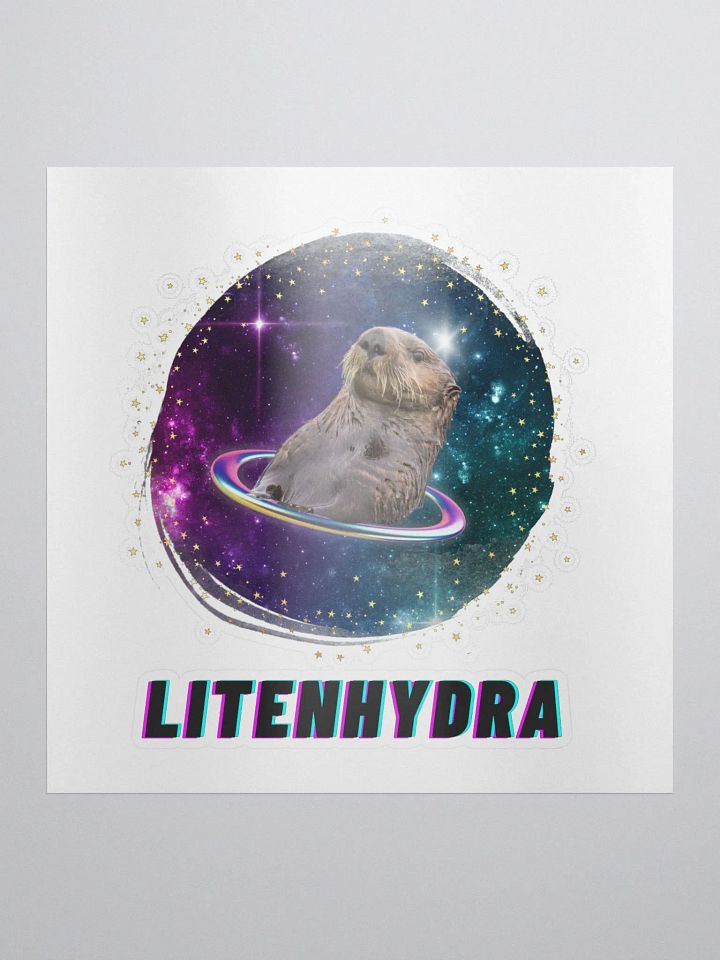 Sea Otter in Space Sticker product image (1)