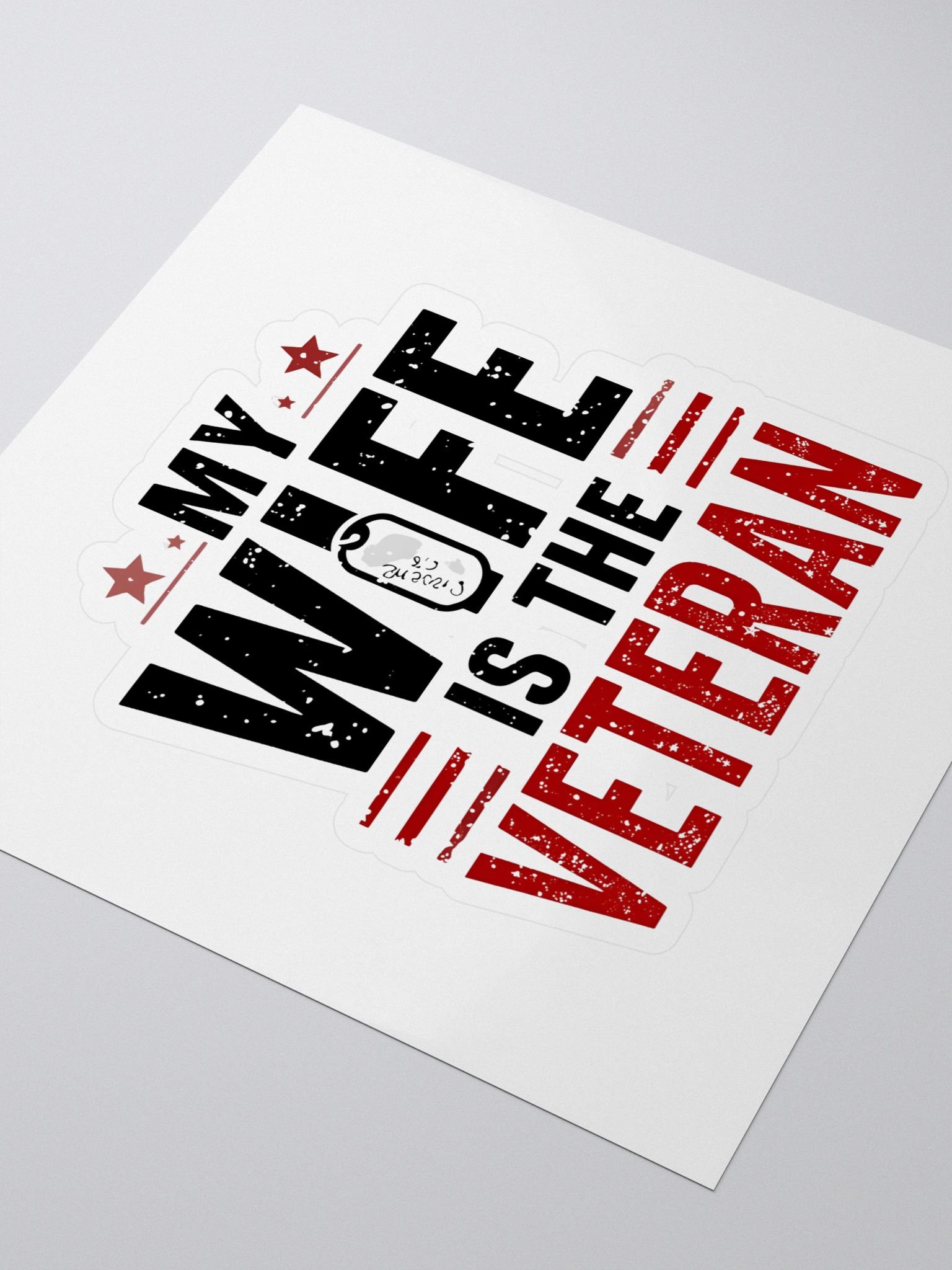 My Wife Is The Veteran Vinyl Sticker product image (3)