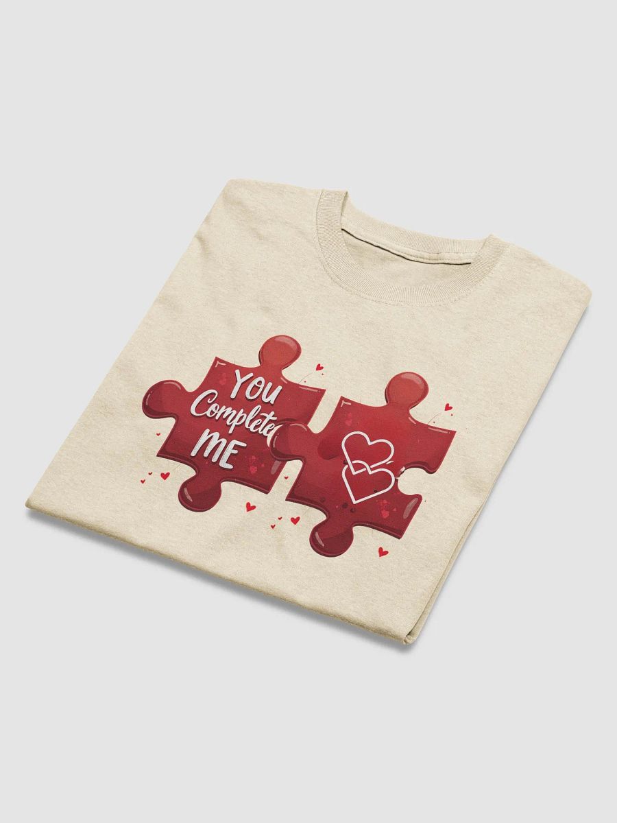 You Complete Me - Romantic Couples Puzzle Piece T-Shirt Design for Valentine's Day & Anniversary product image (46)