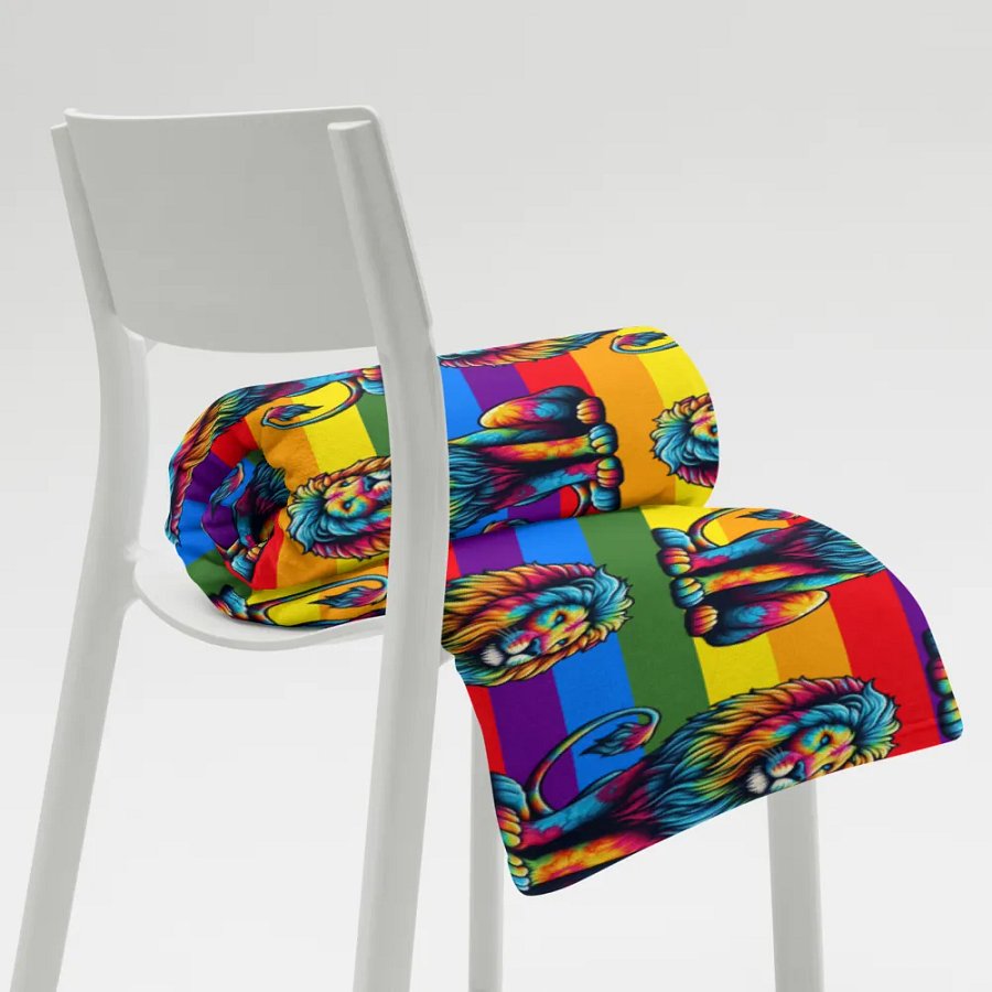 Lion Fiesta Throw Blanket product image (8)