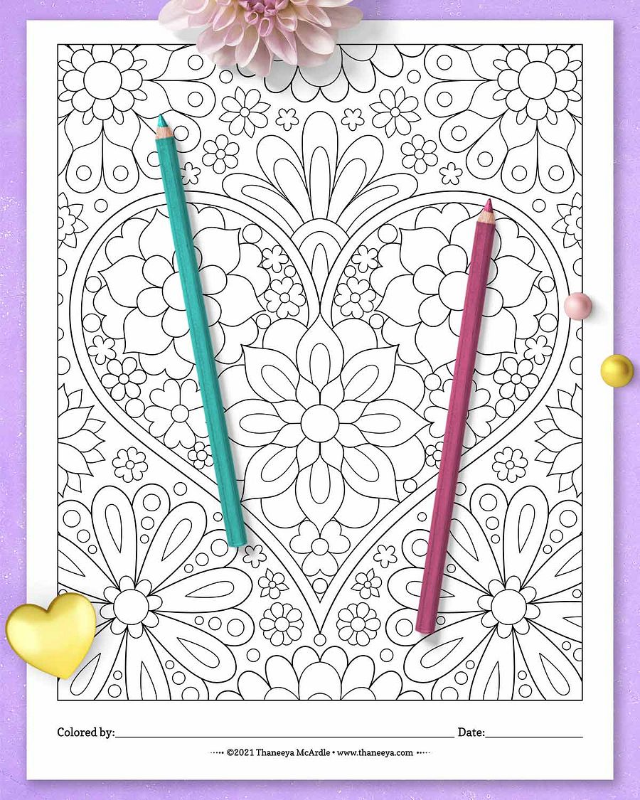 Heart Coloring Pages product image (2)