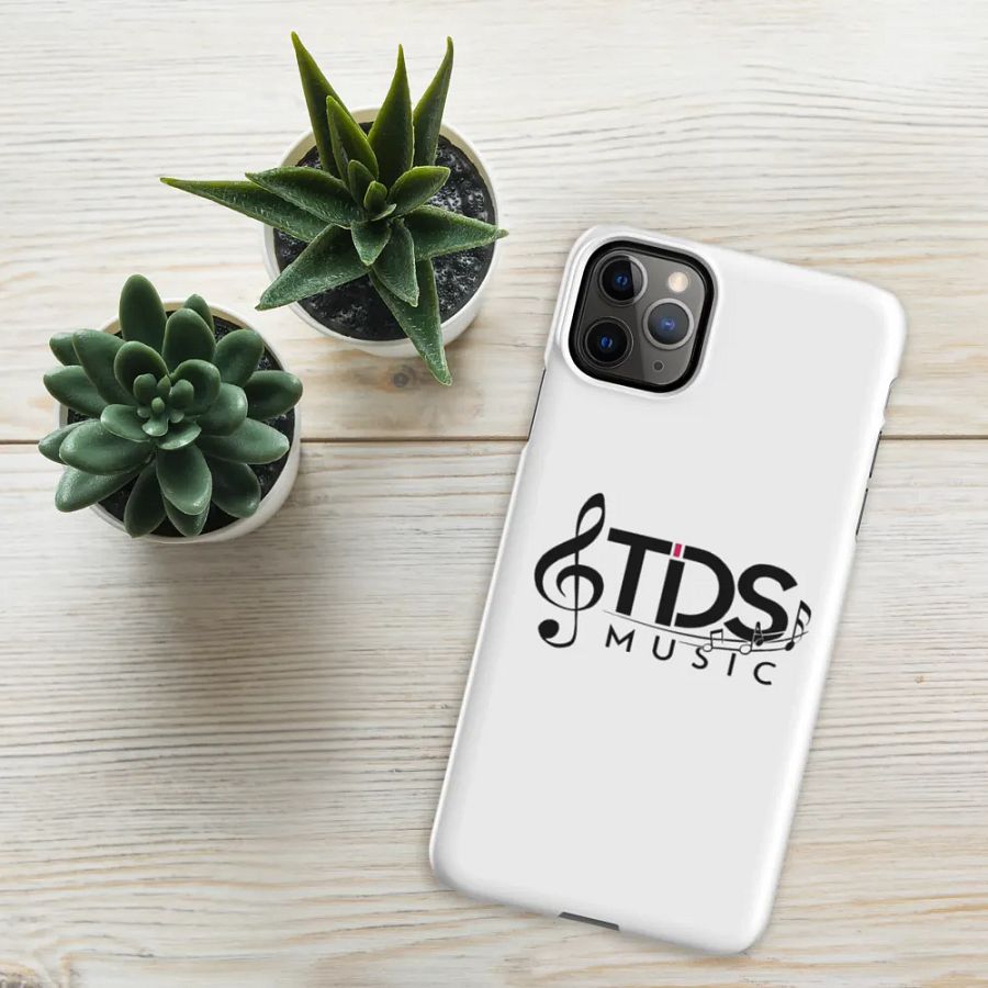TDS Music Matte White iPhone Snap Case with Music Notes Design product image (9)