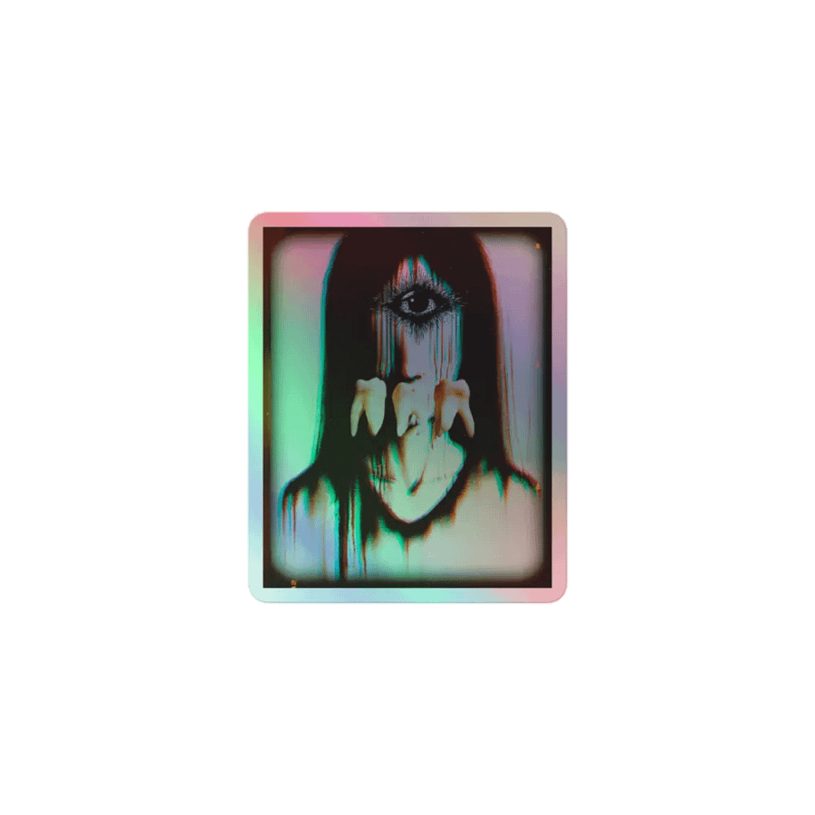 Like Teeth in Your Throat Holographic Sticker Sheet product image (1)