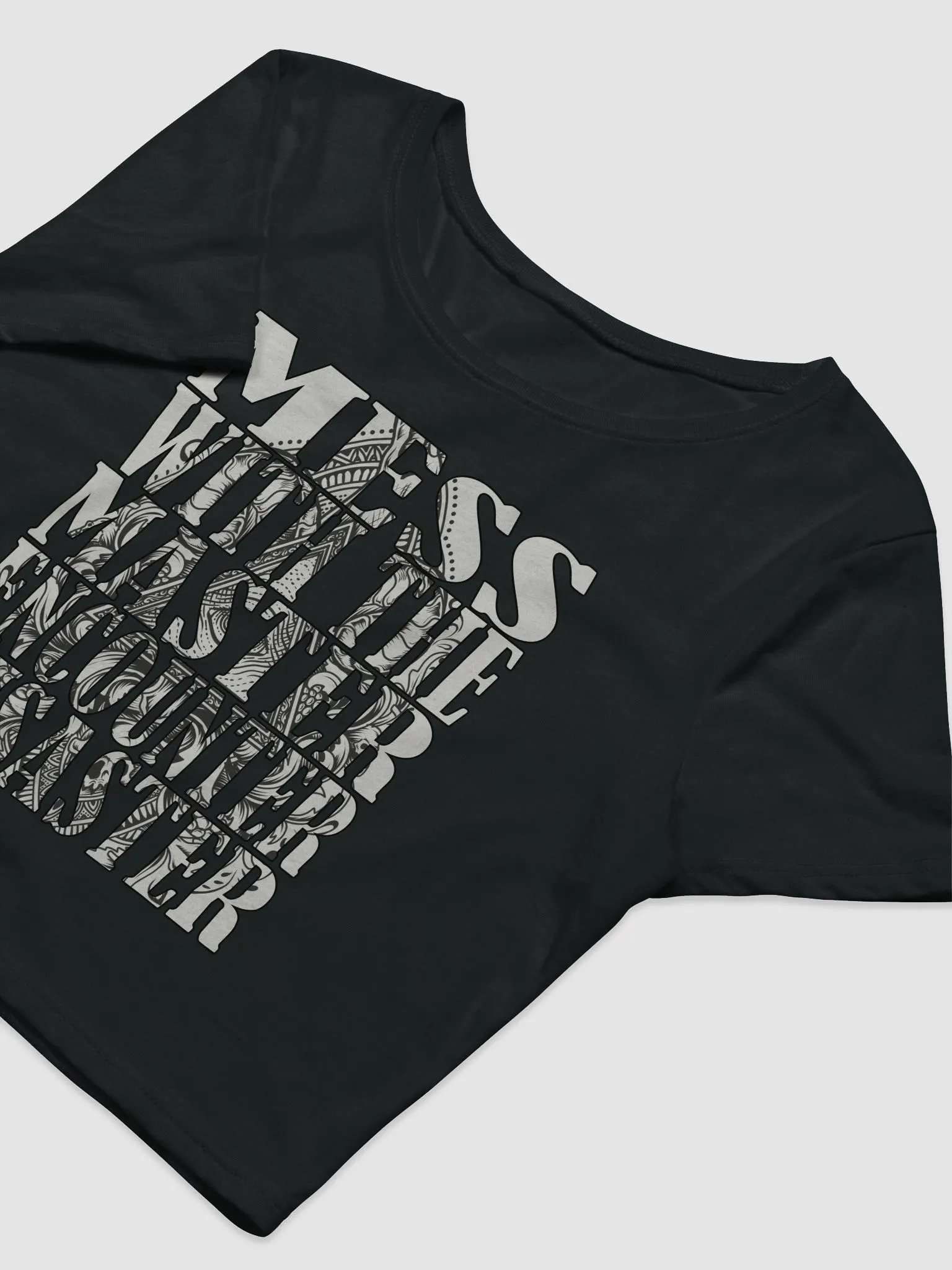 Mess With The Master, Encounter Disaster - Bella+Canvas Women's Crop Tee product image (1)