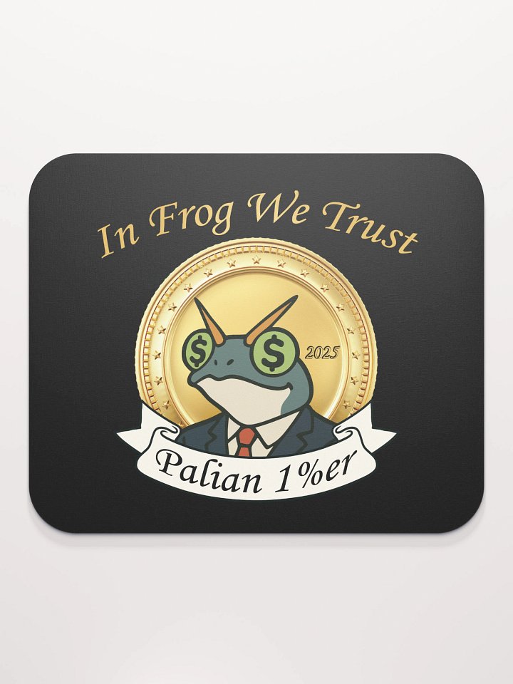 FROGMONEY2025 In Frog We Trust Mouse Pad product image (2)